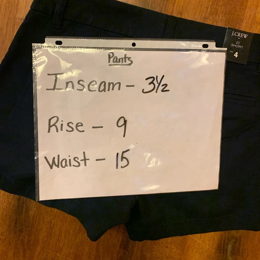 J. Crew NWT Shorts 4 Navy Blue 3.5